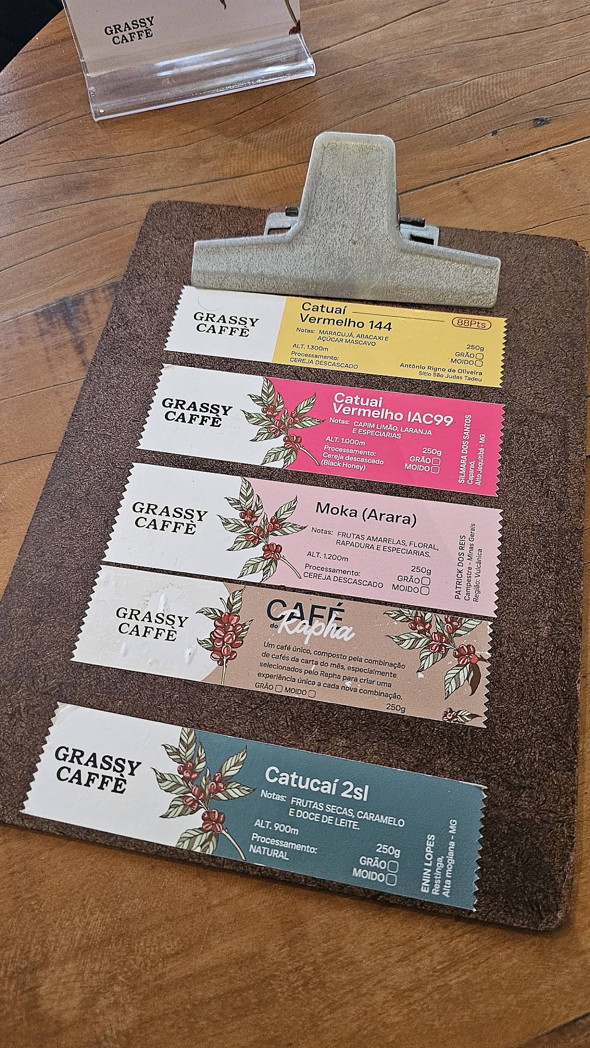 Grassy Caffè - Cafeteria cardápio