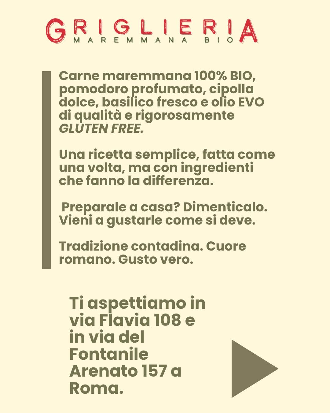 Menu di Griglieria Maremmana BIO 