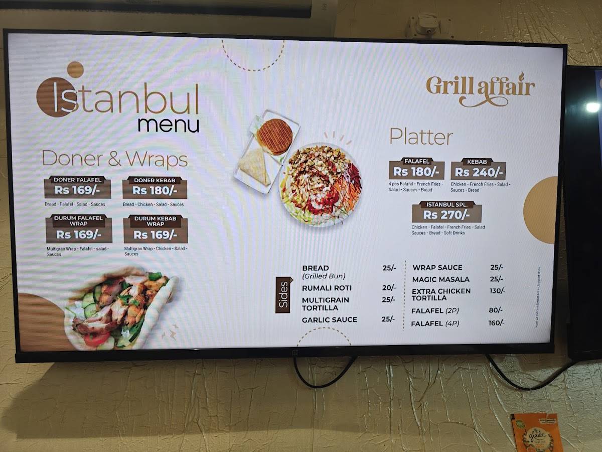 Grill Affair Jubilee hills menu