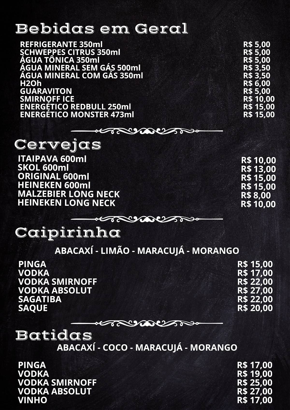 Restaurante Pop House cardápio