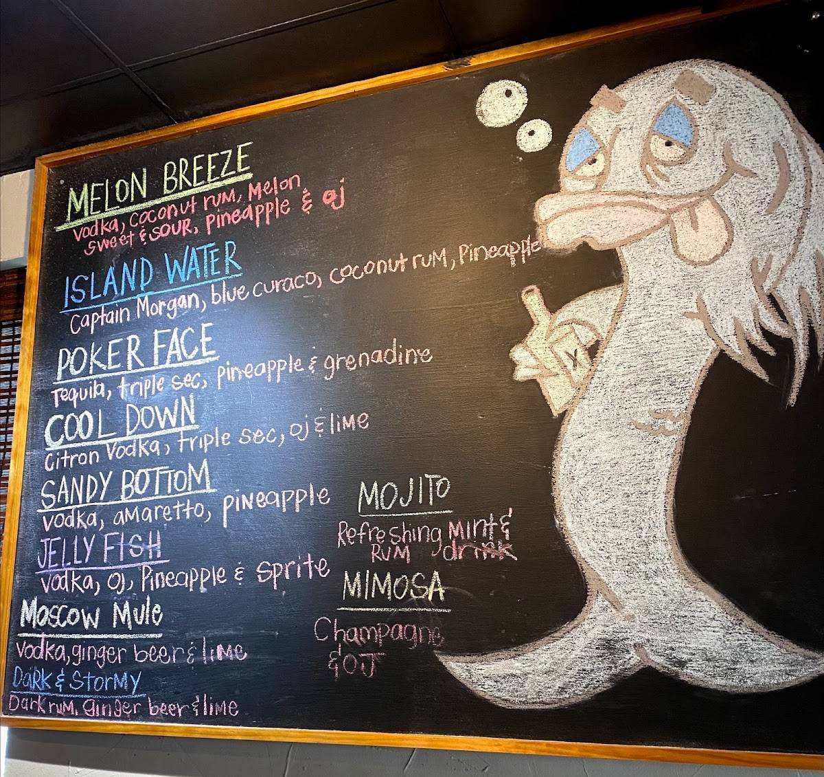 Menu at Gulf Shores Steamer restaurant, Orange Beach