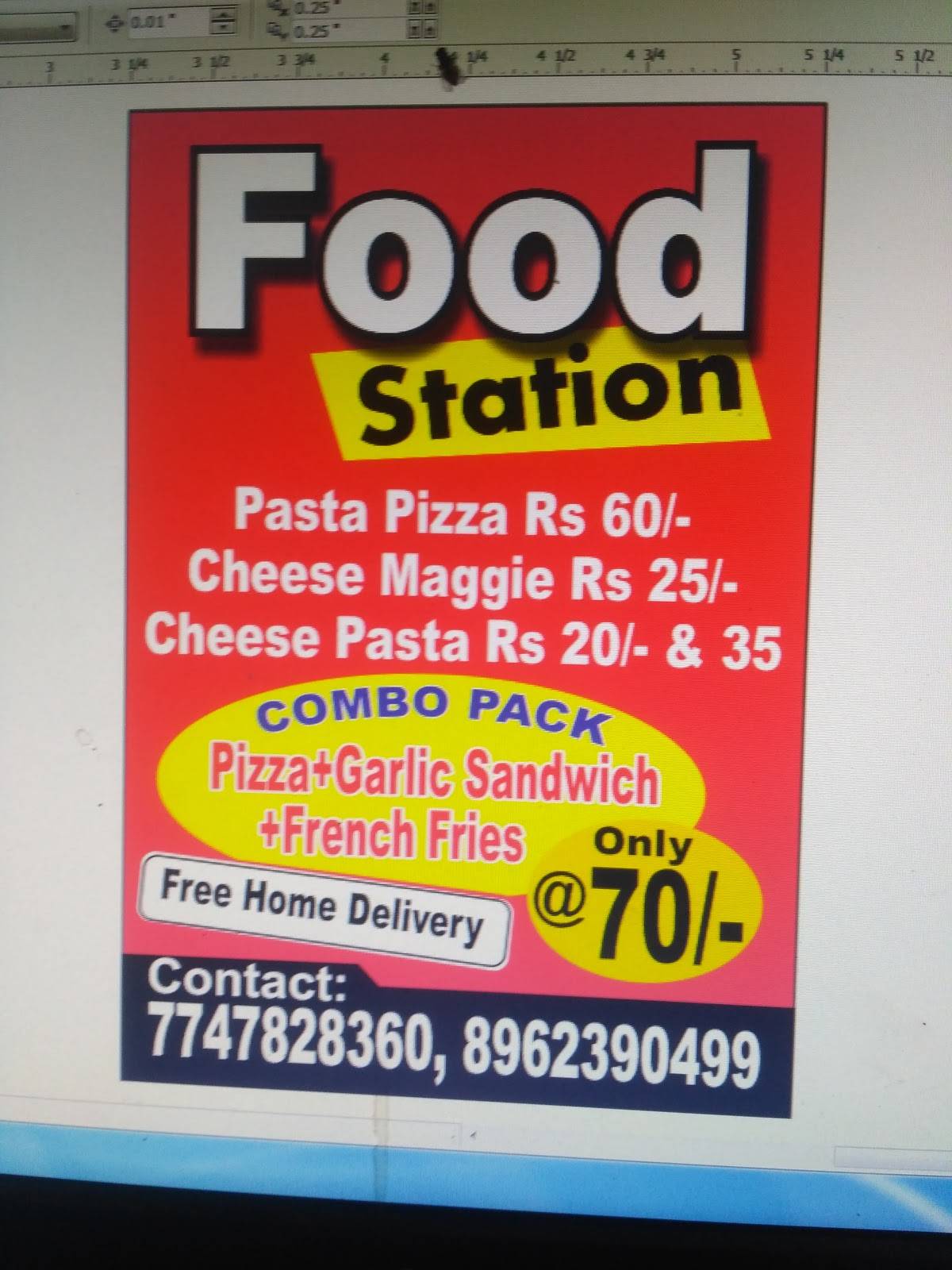 Food Station menu