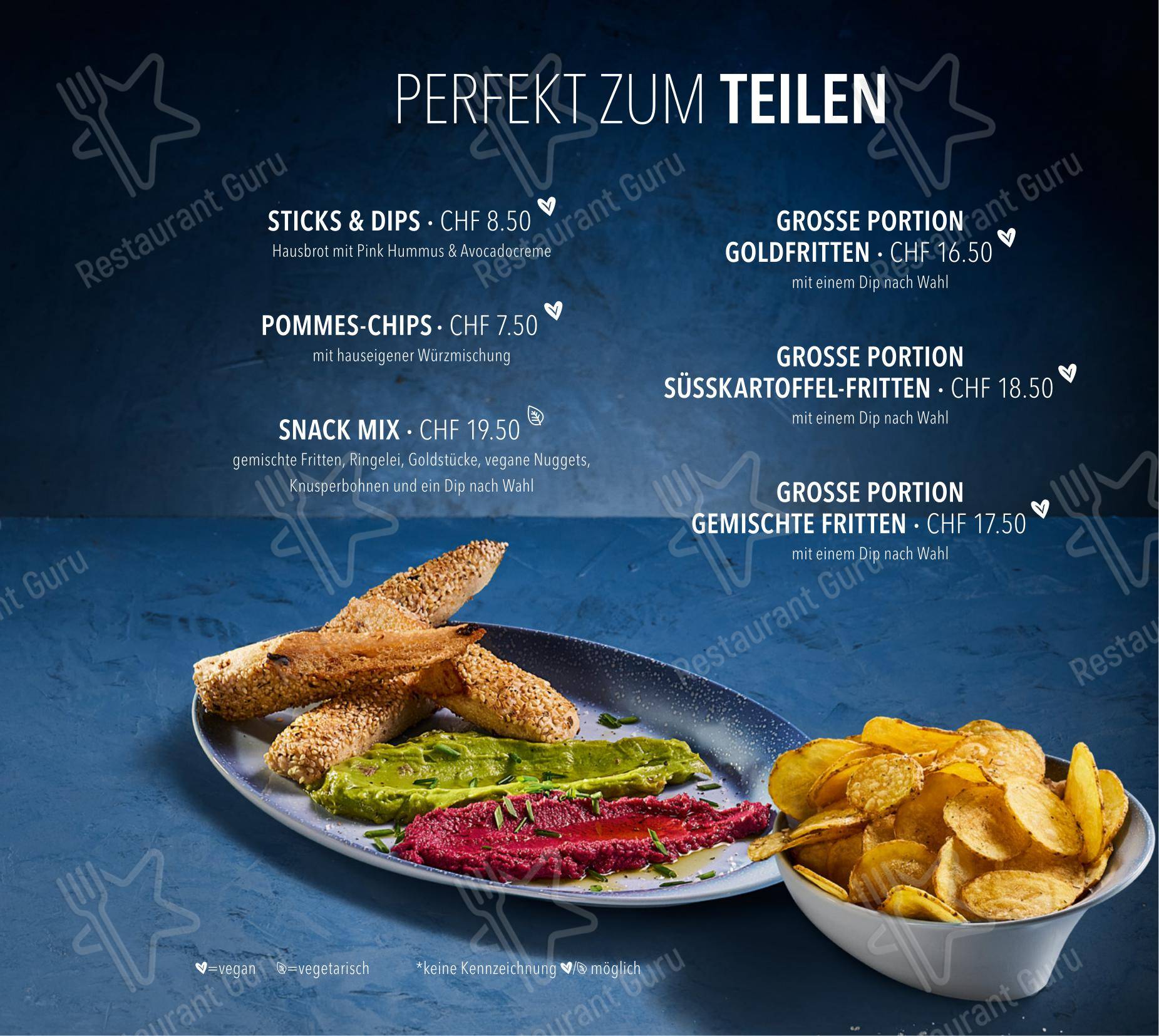 Menu per HANS IM GLÜCK - CHUR City West in Coira