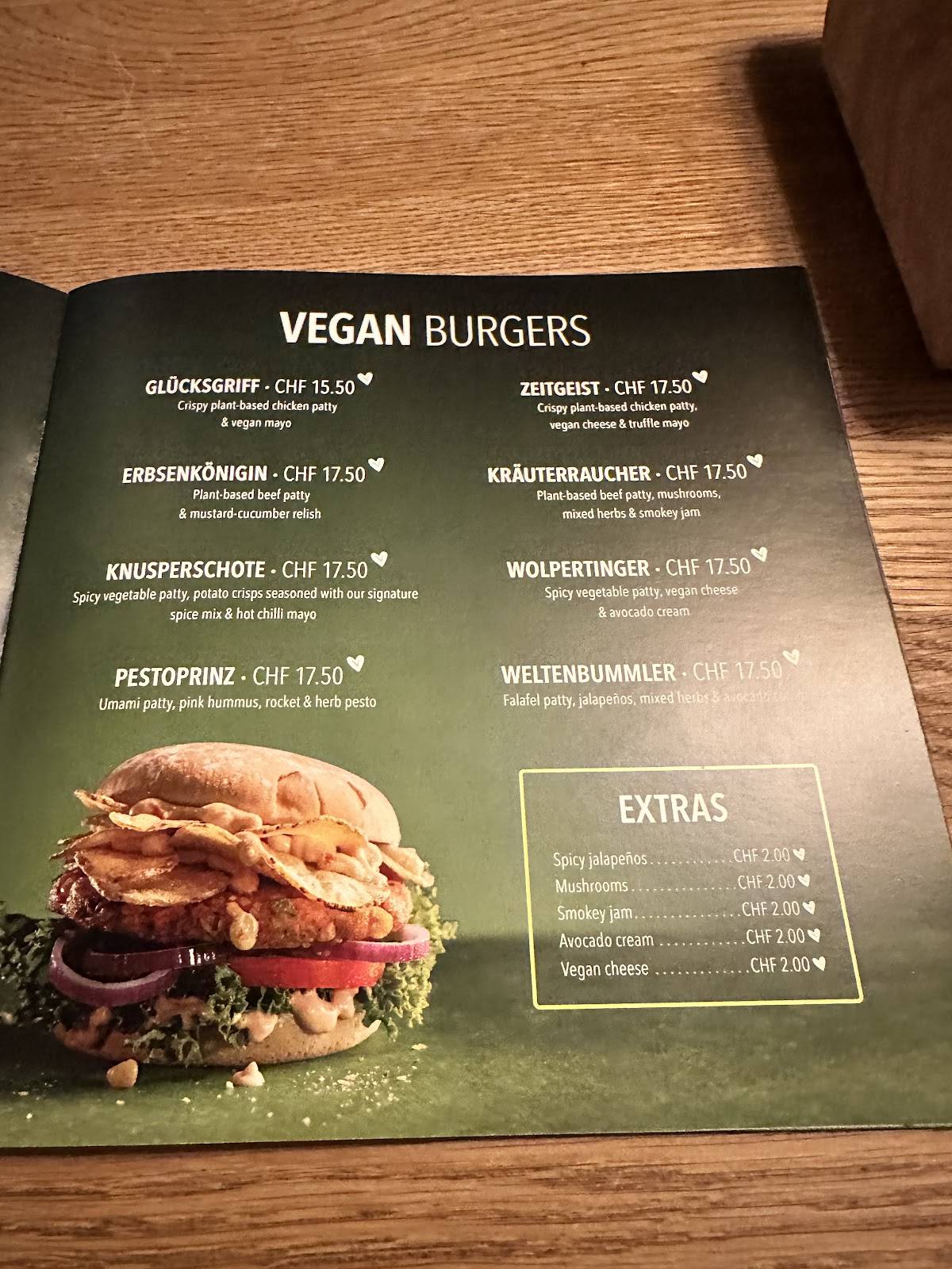 Menu di HANS IM GLÜCK - CHUR City West 