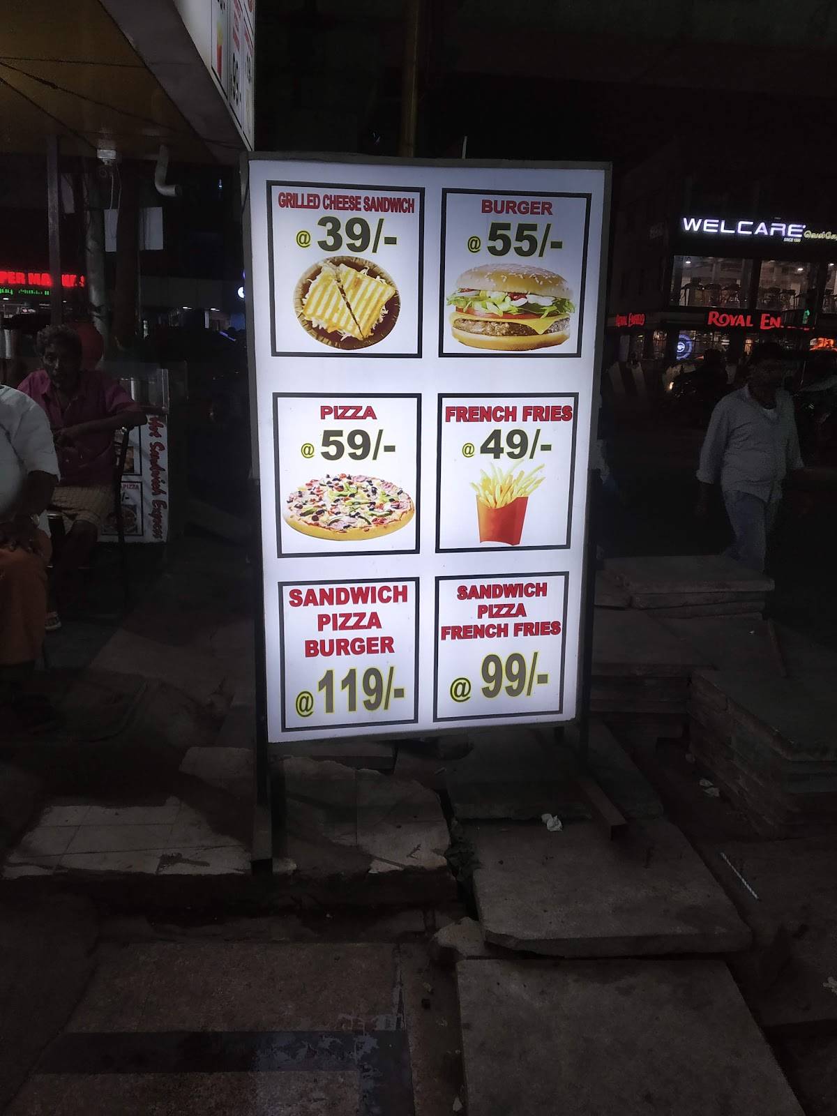 HOT SANDWICH EXPRESS menu