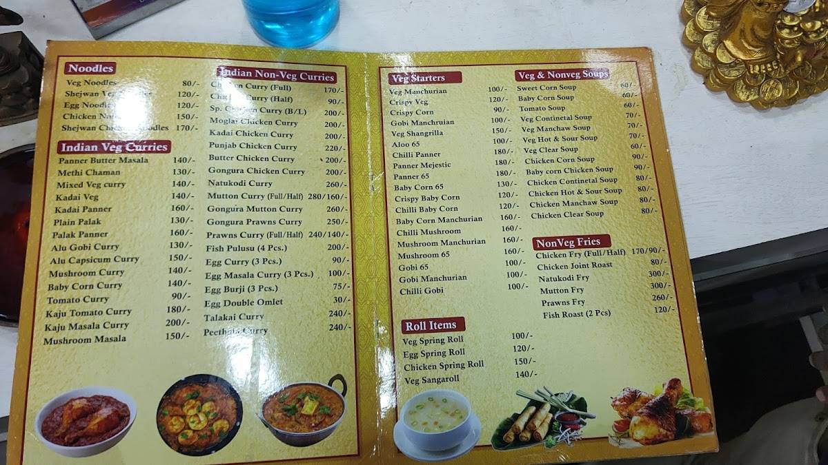 HOTEL ANJANI VEG & NON-VEG RESTAURANT menu