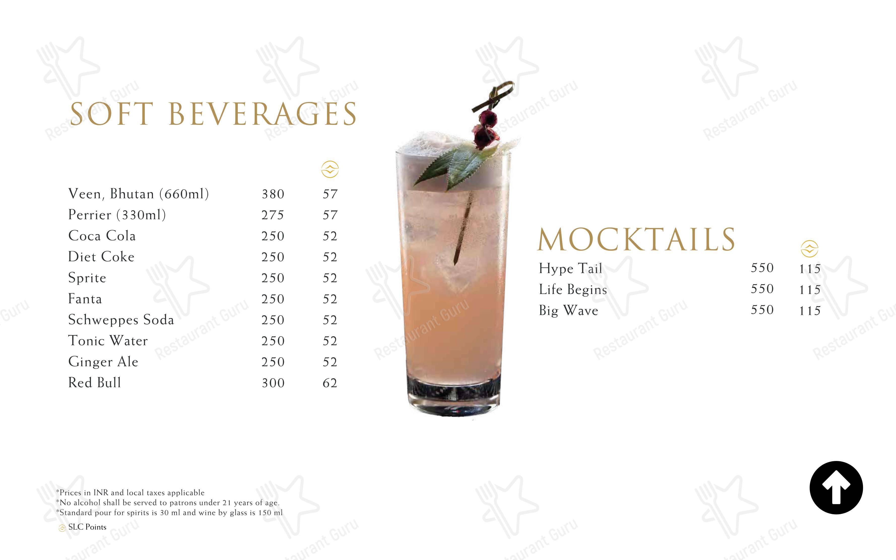 Menu bar for HYPE in Bengaluru