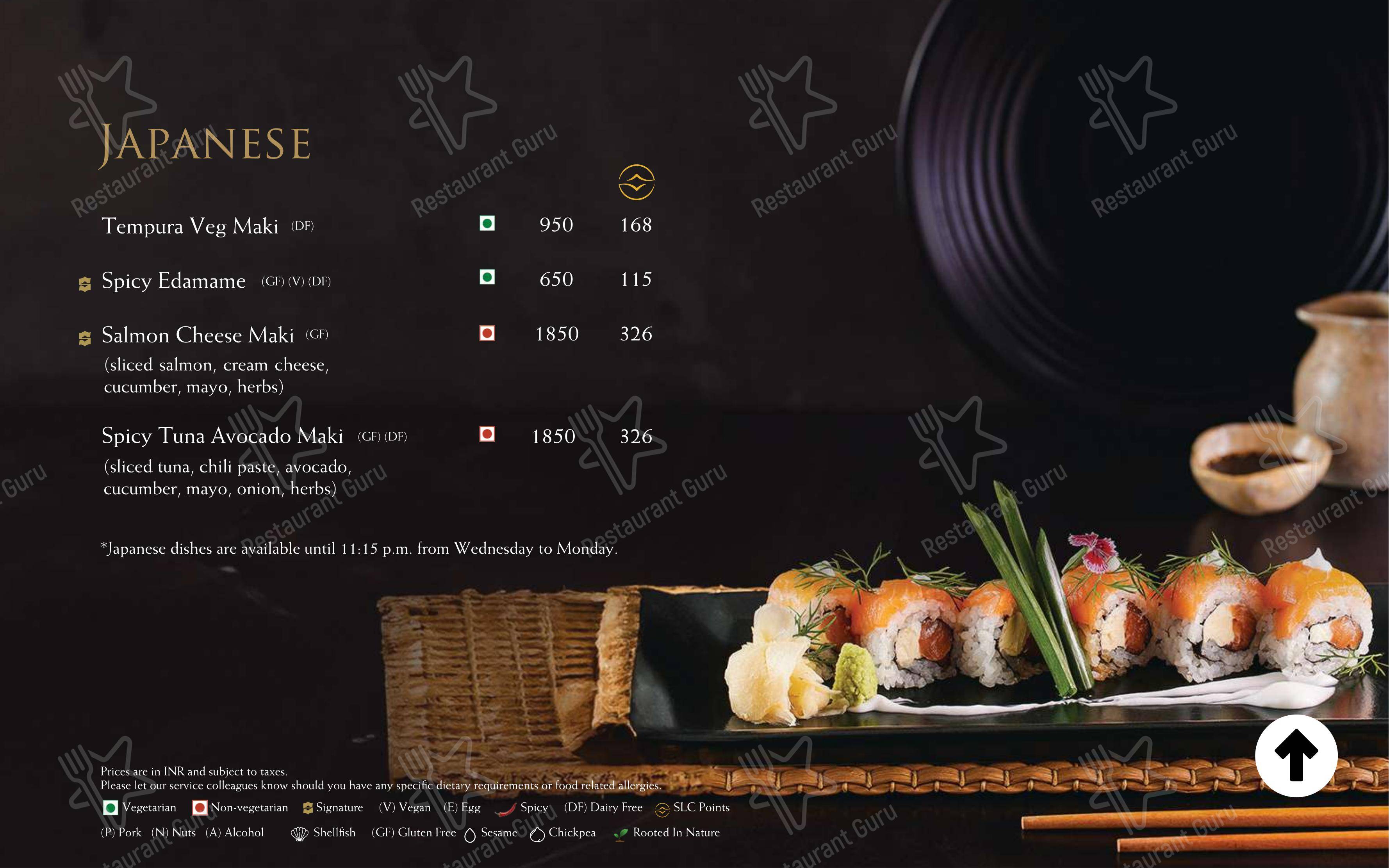 Menu bar for the HYPE pub & bar