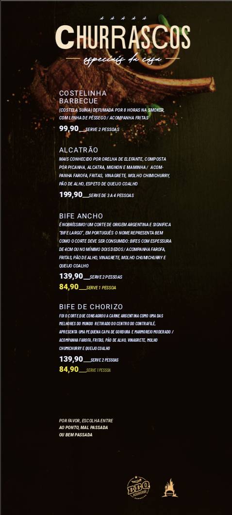 Hamburgueria Água Verde cardápio