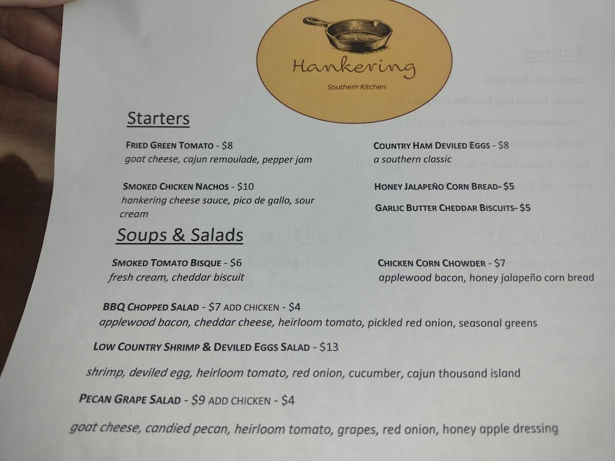 menu-at-hankering-southern-kitchen-restaurant-aurora