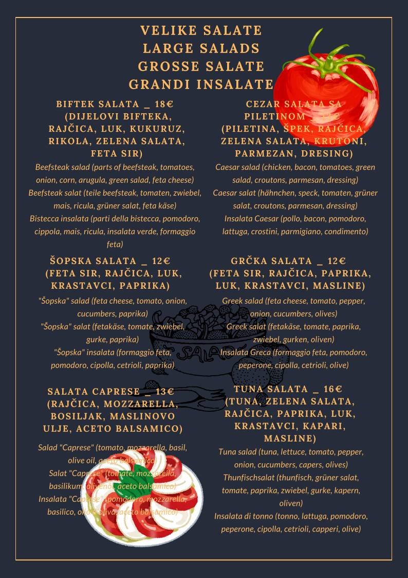Menu di Harry's 