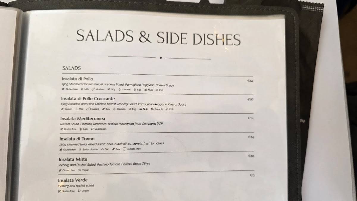 Menu di Hedera - Osteria Contemporanea 
