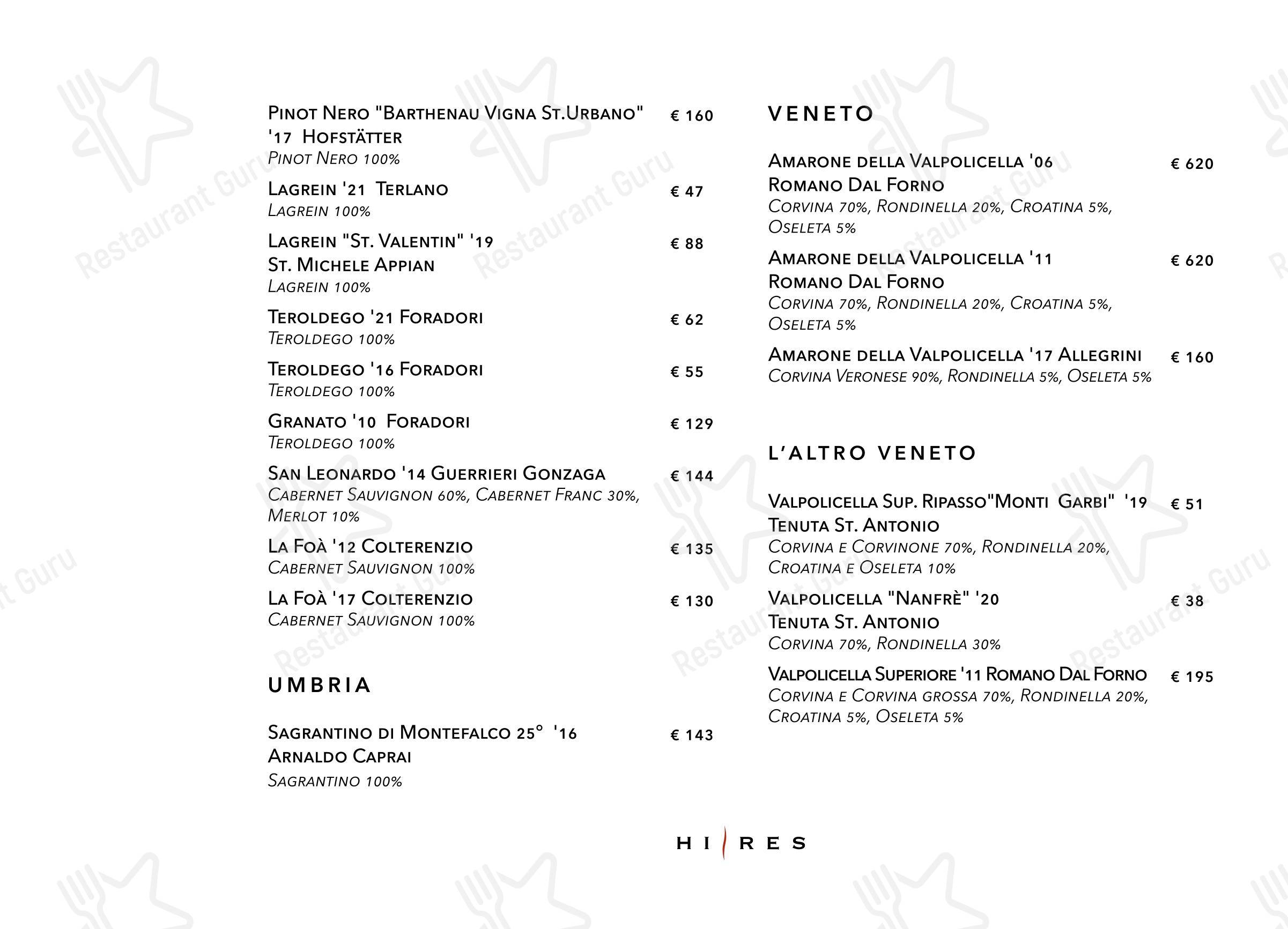 Ночное меню per Hi-Res in Roma