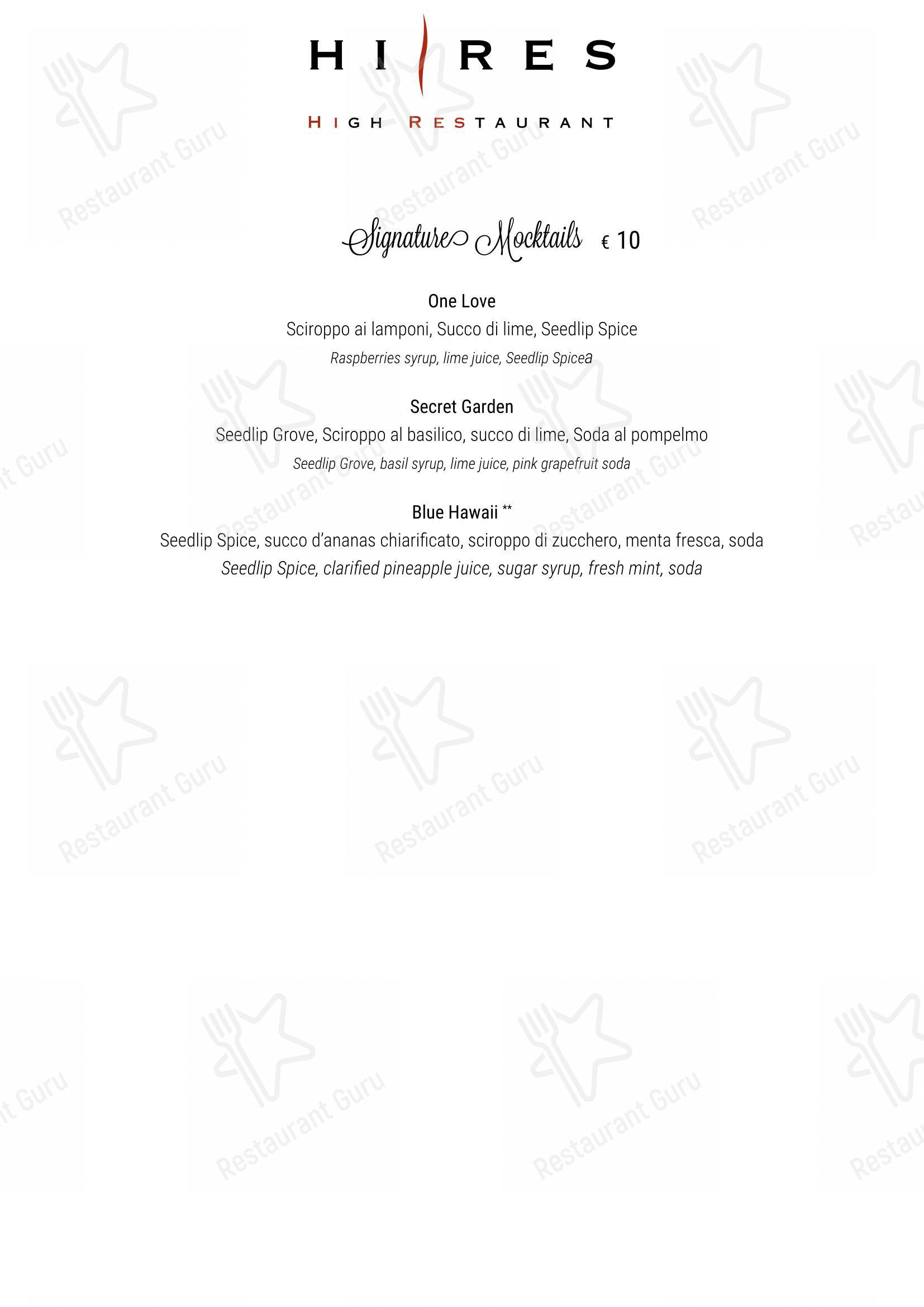 Hi-Res in Roma - Menu bar