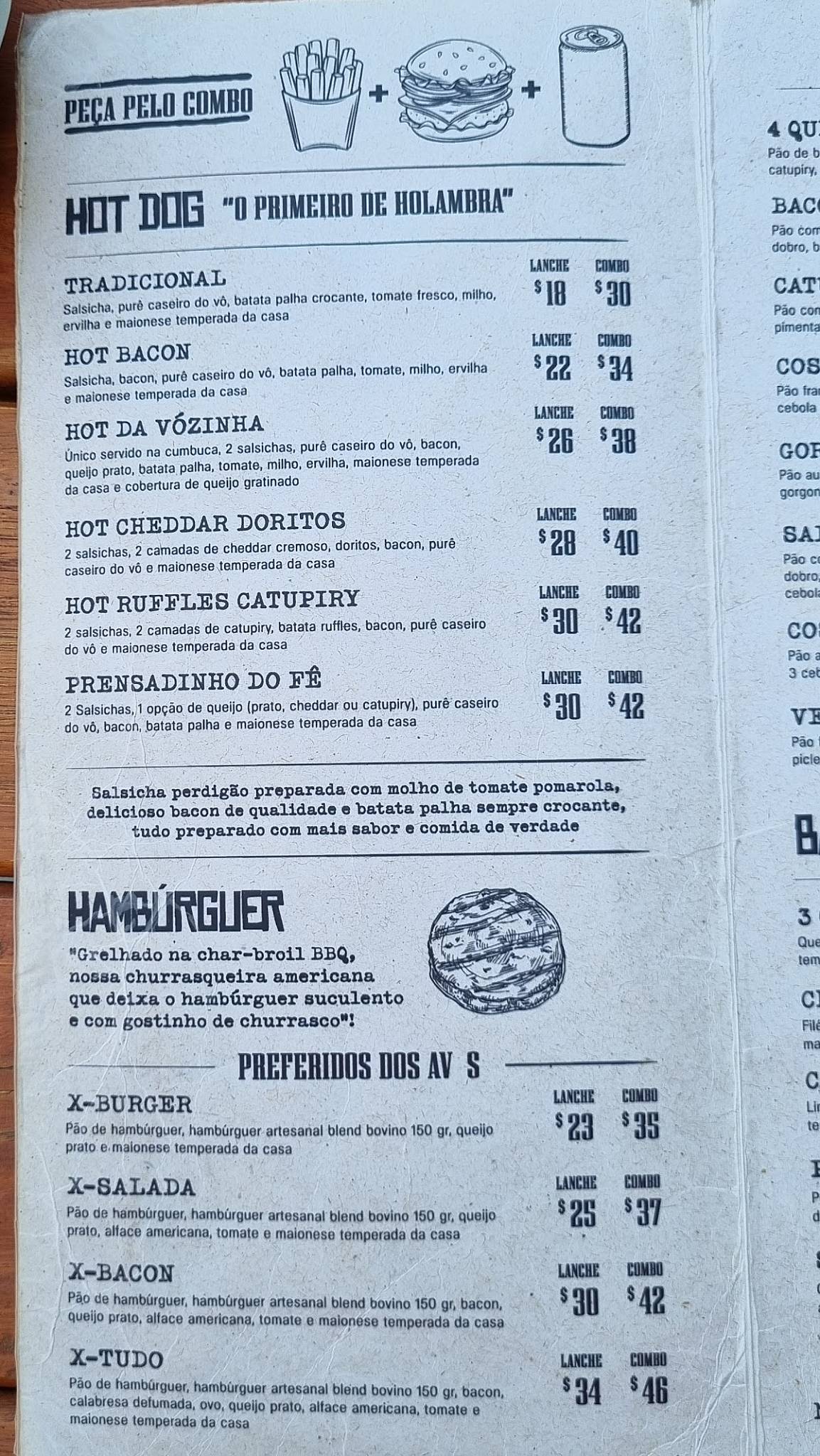 Quintal Dosavós Gastrobar cardápio