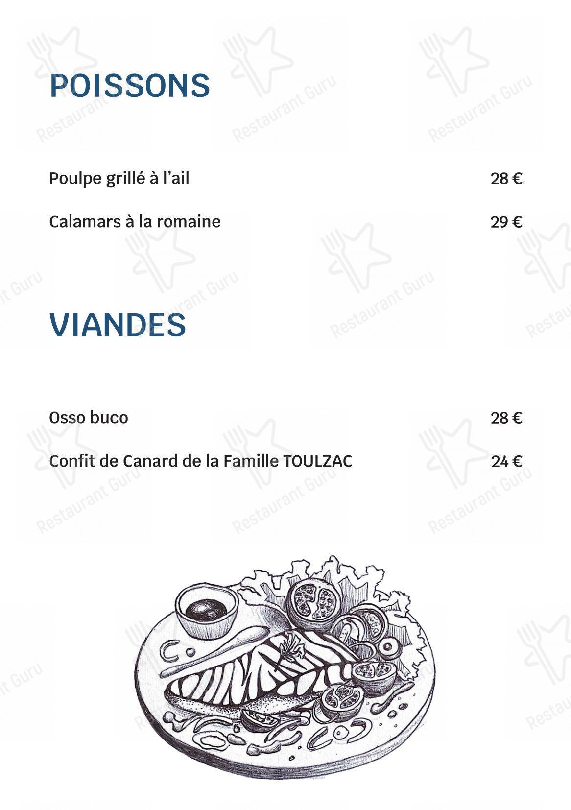 Hôtel Edelweiss dans Samoëns - Menu