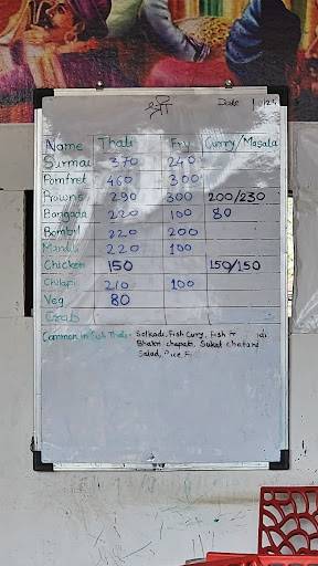 Hotel Guhagar Samudra menu