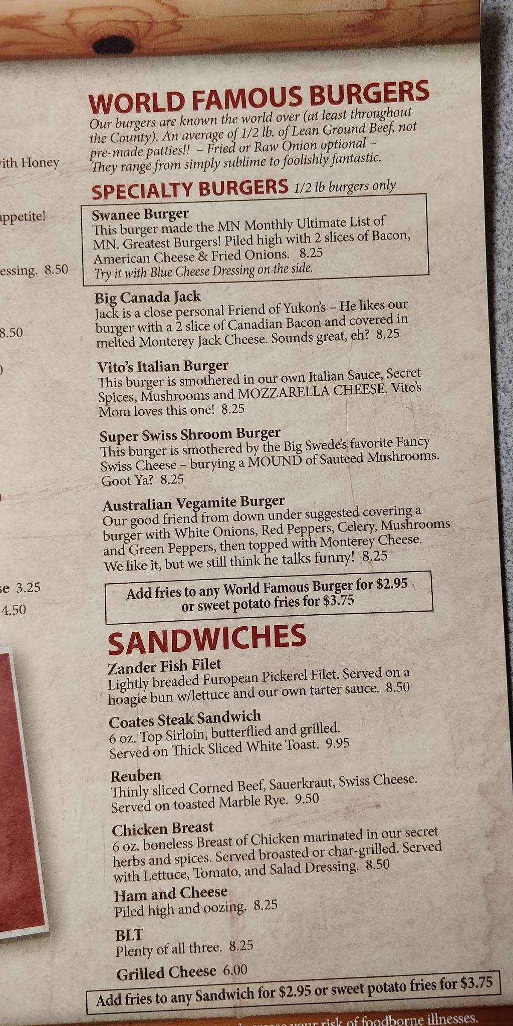 Menu at House Of Coates pub & bar, Rosemount, Clayton Ave E