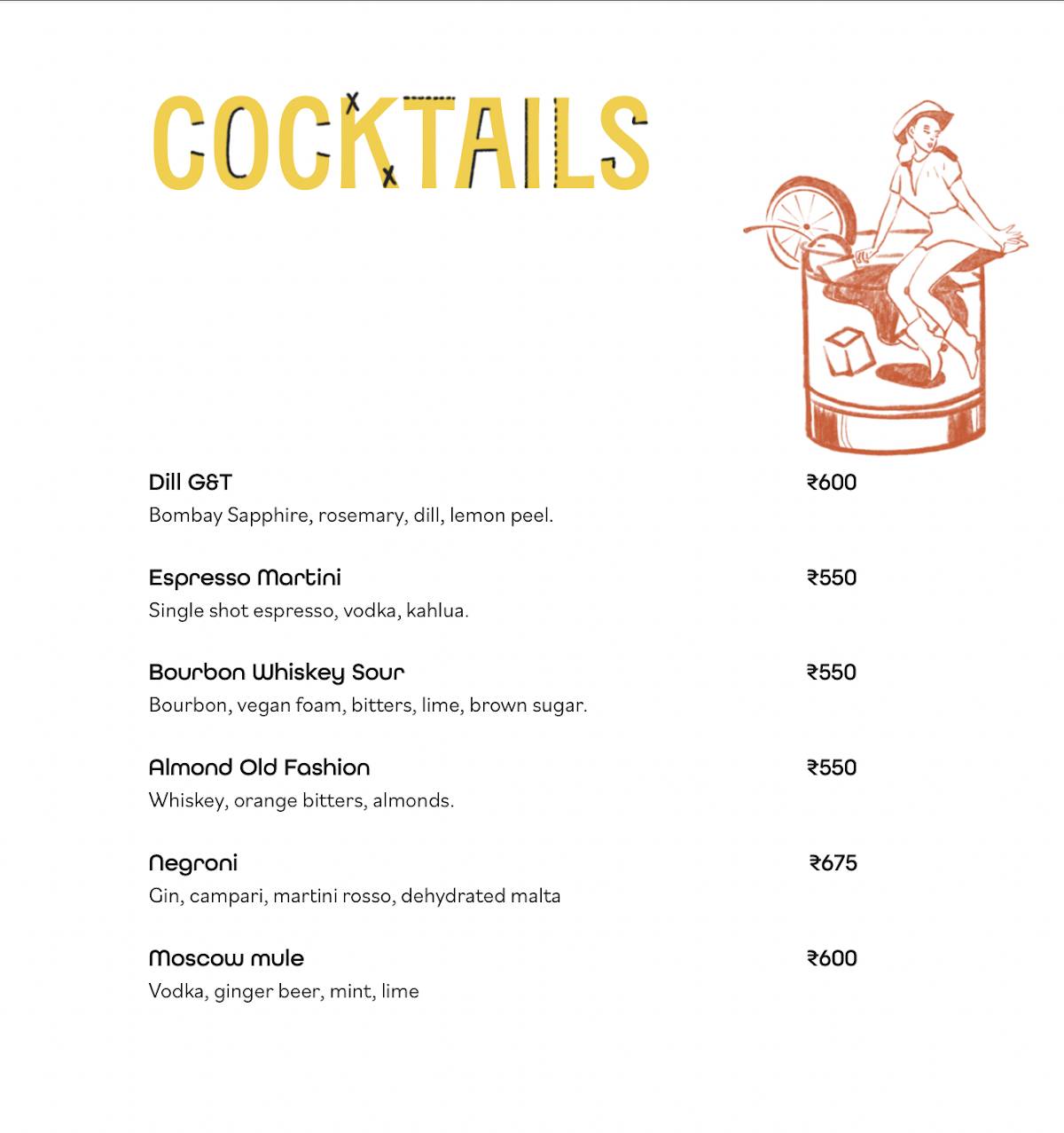 House Of Pandora HOP menu