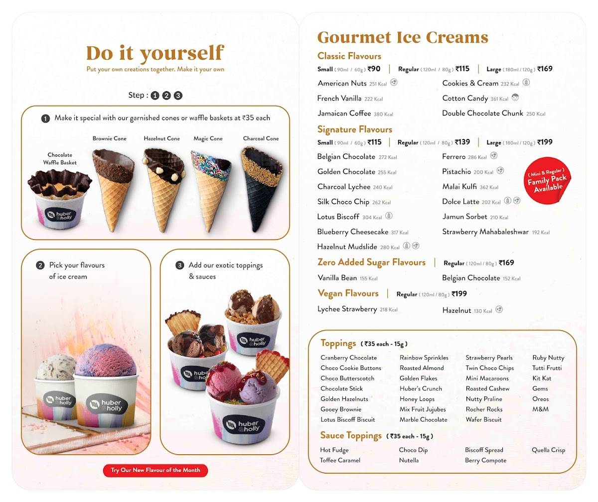 Huber & Holly (Rajkot) menu