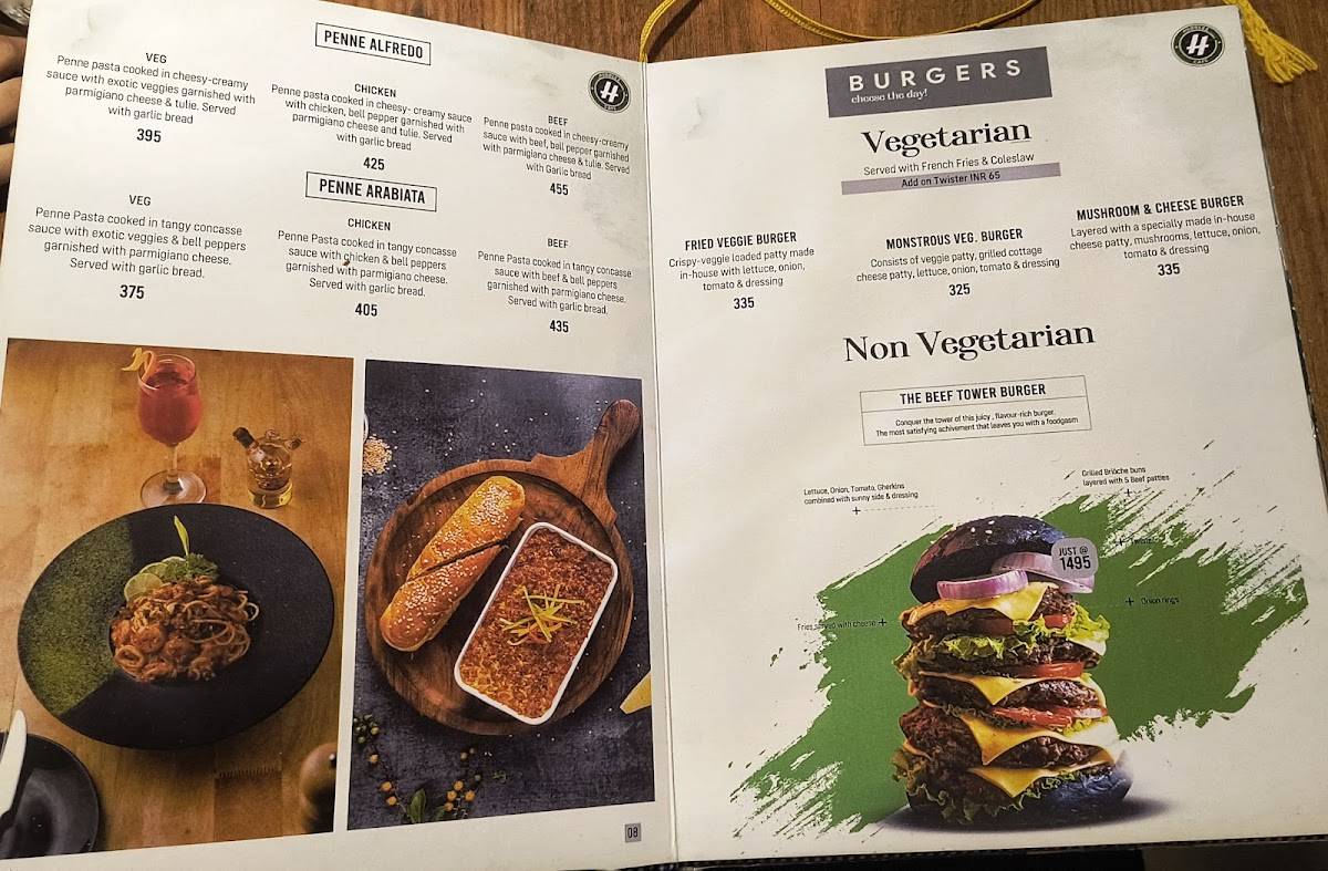 Huddles Cafe menu