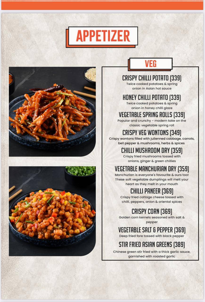Hudson Chopsticks Gomti Nagar menu
