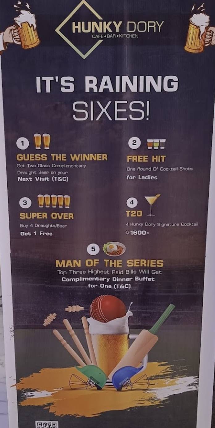 Hunky Dory - Bar & Kitchen menu