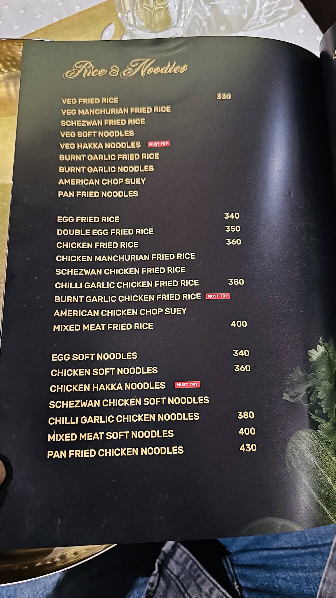 Pakka Local Hitech City menu