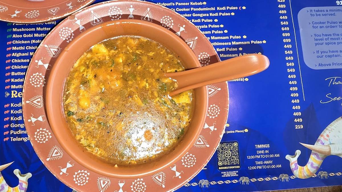 Usha Mulpuri's Kitchen menu