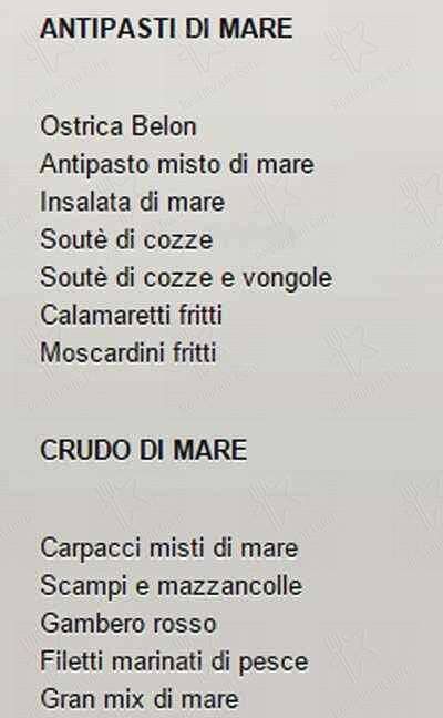 Menu di I Mascalzoni 