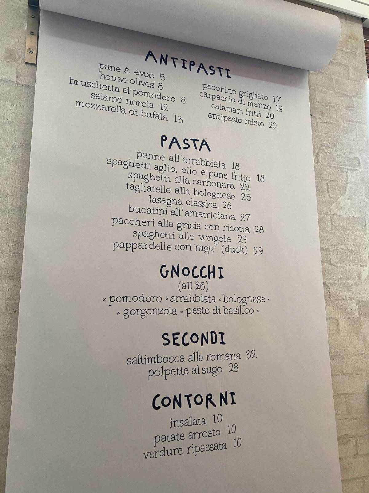 Menu di Il Baretto di Aktar Lucky 