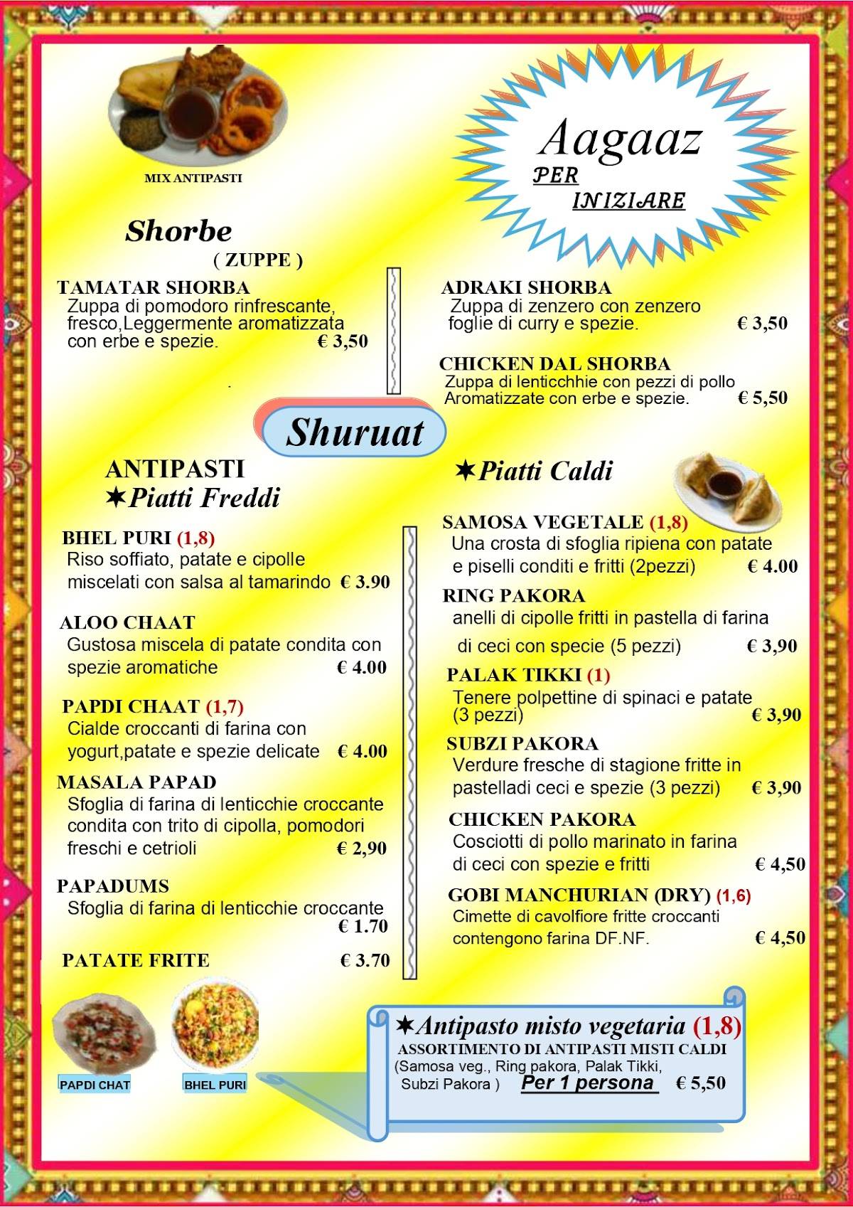 Menu di INDIA 