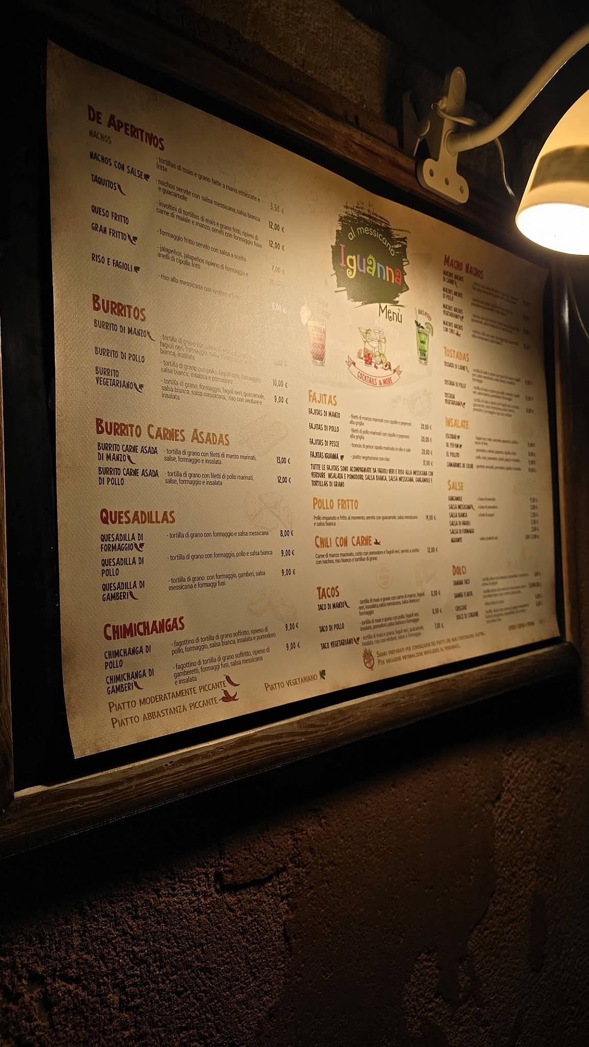 Menu di Iguanna 