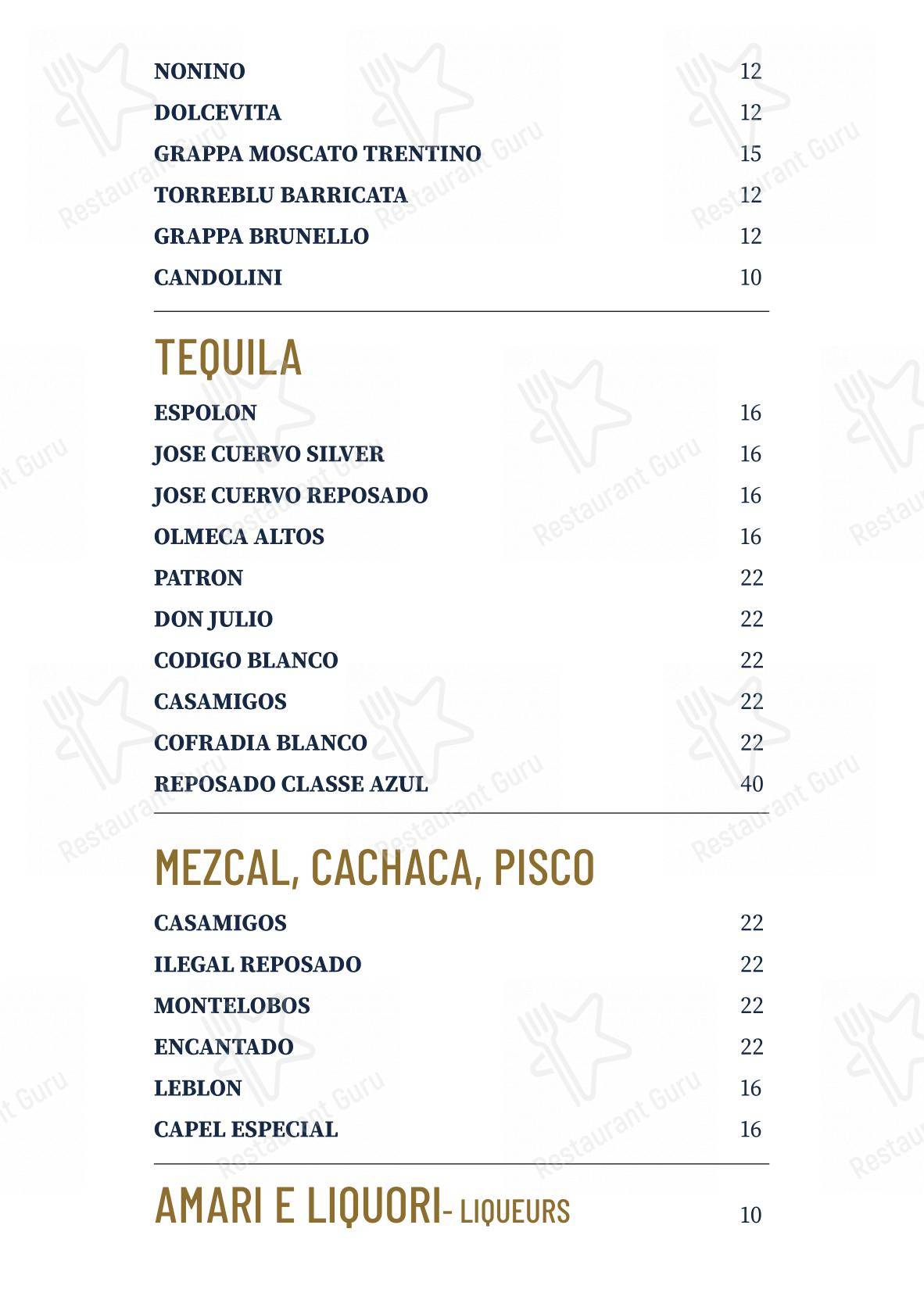 Menu di Il Conventino di Villa Tolomei a Marignolle - Основное меню