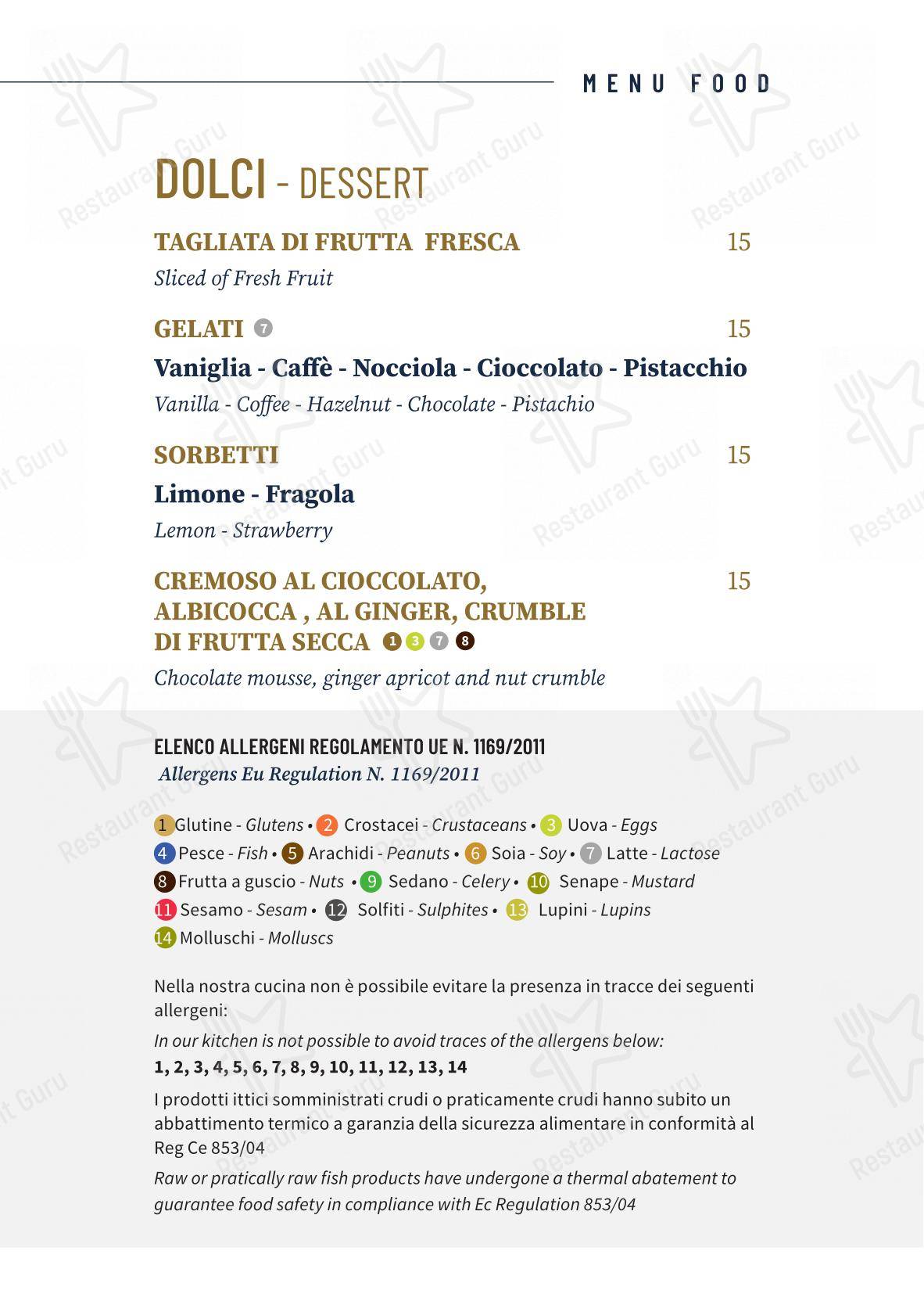 Il Conventino di Villa Tolomei a Marignolle in Firenze - Основное меню