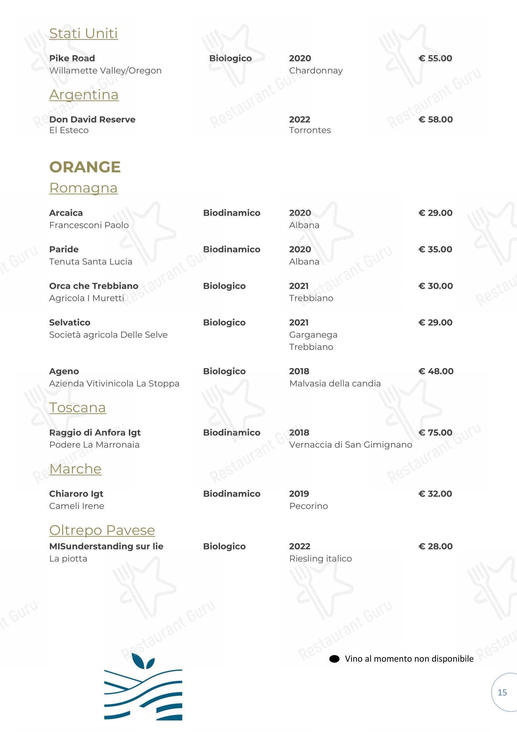 Menu per Il Gatto sull'Albicocco in Rimini