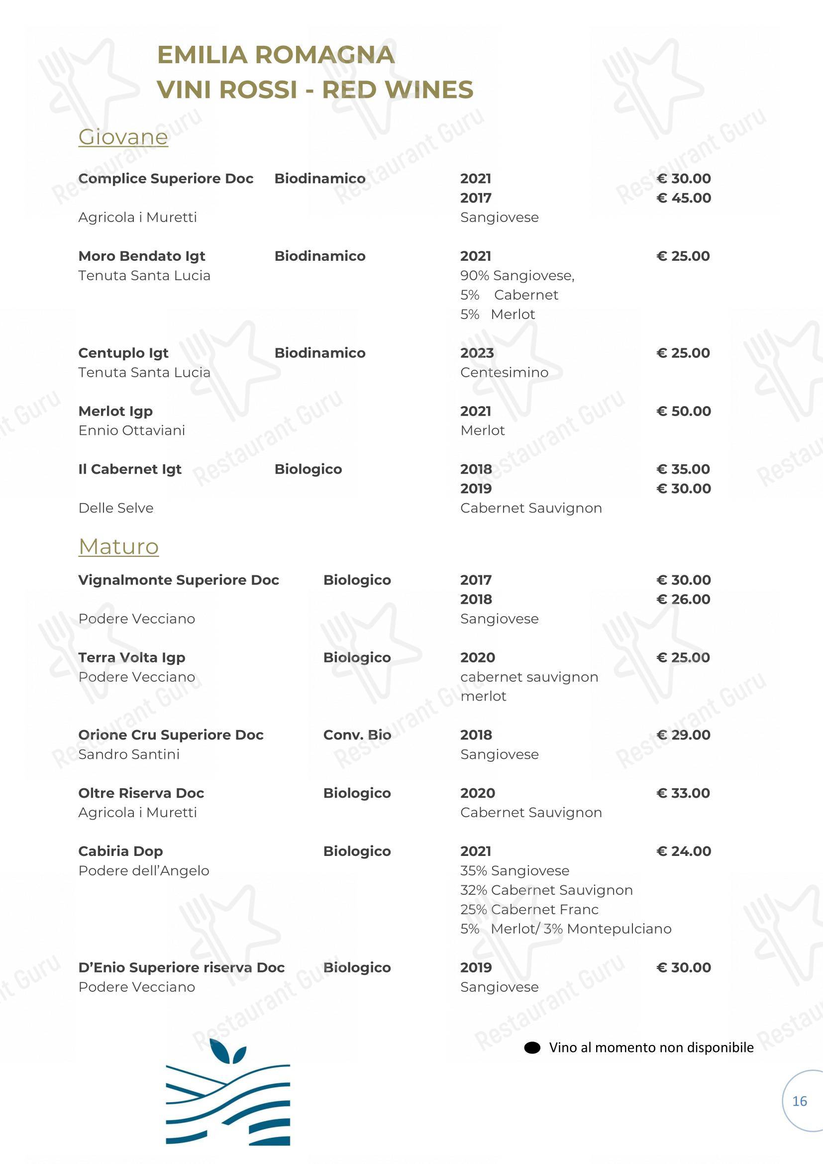 Il Gatto sull'Albicocco in Rimini - Menu