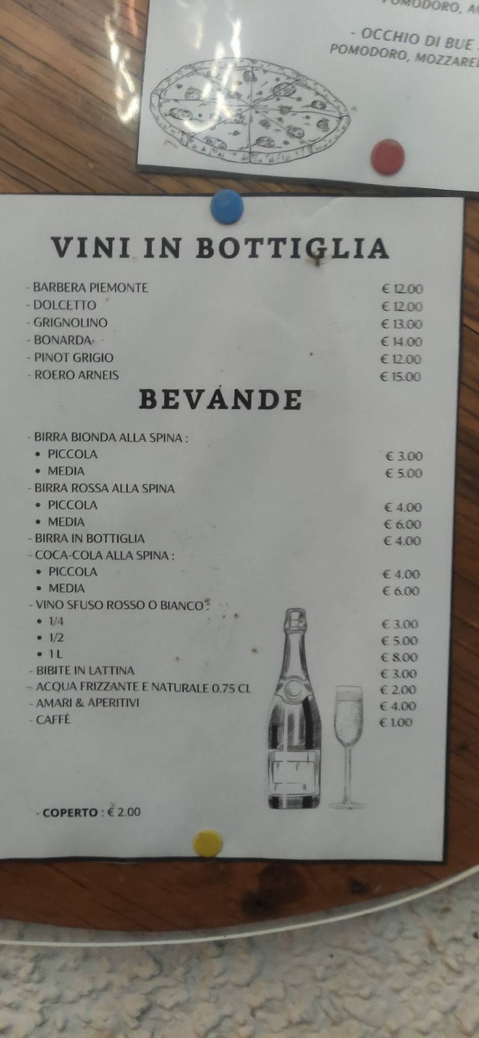 Menu di Il Tennis 