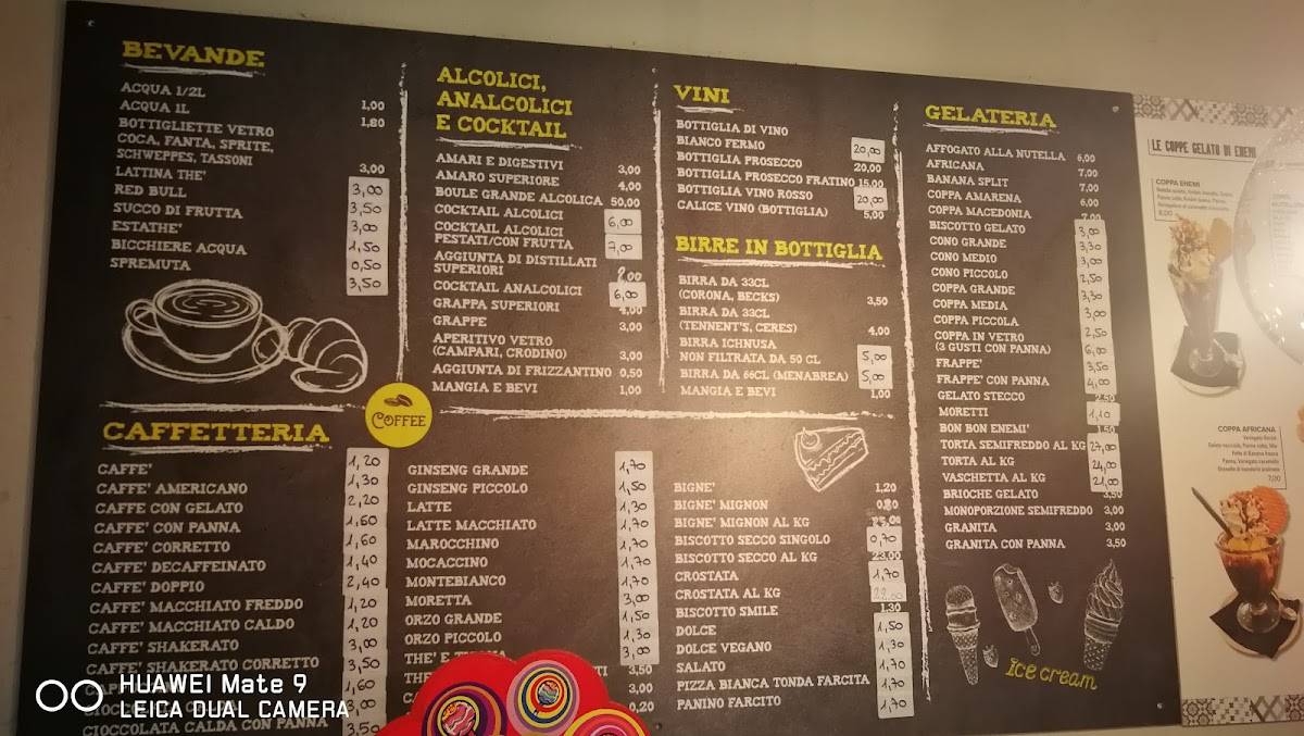 Menu di Il Gelato Di Enemì 
