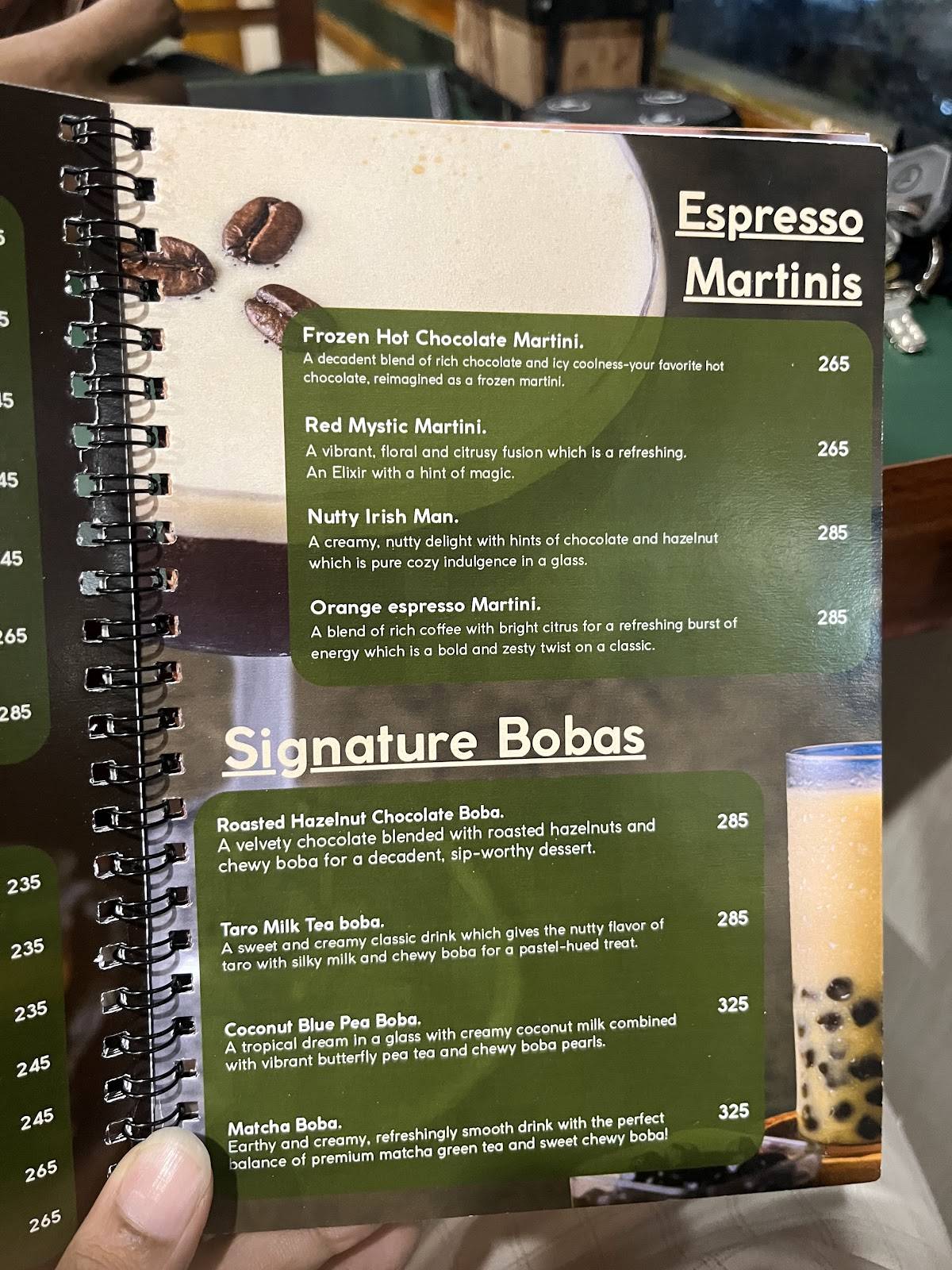 India Brew House menu