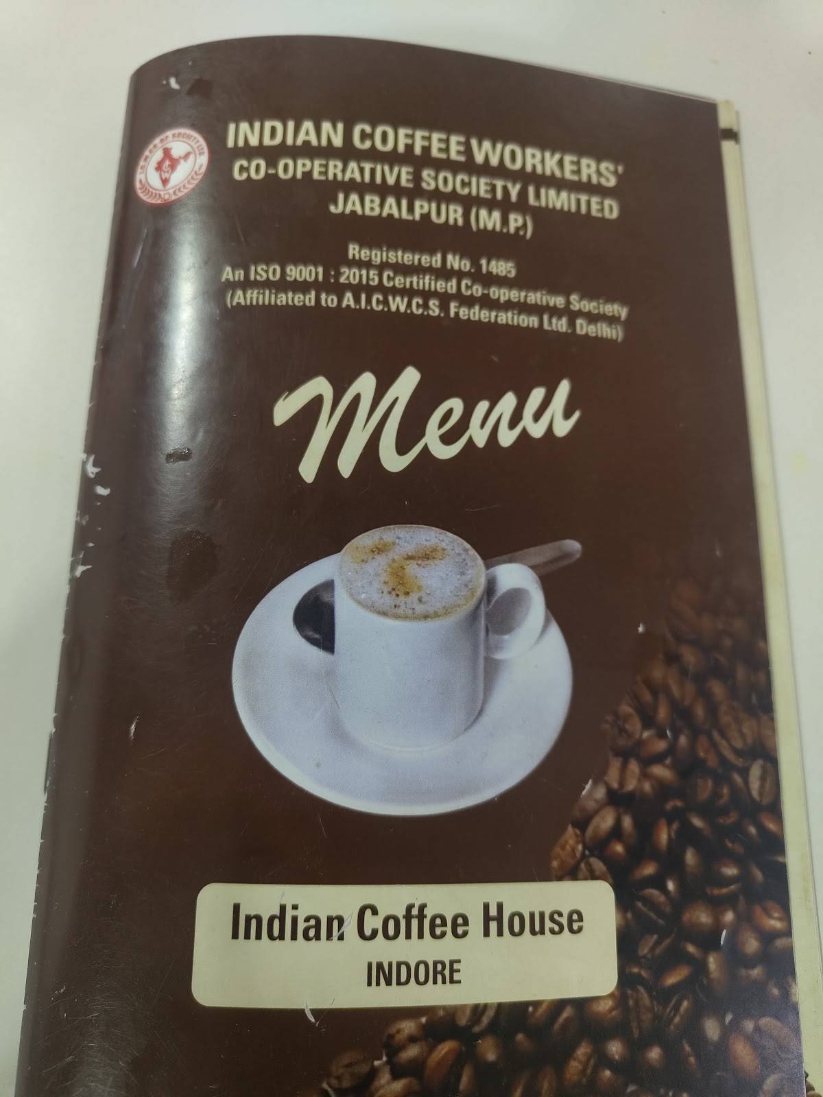 Indian Coffee House menu