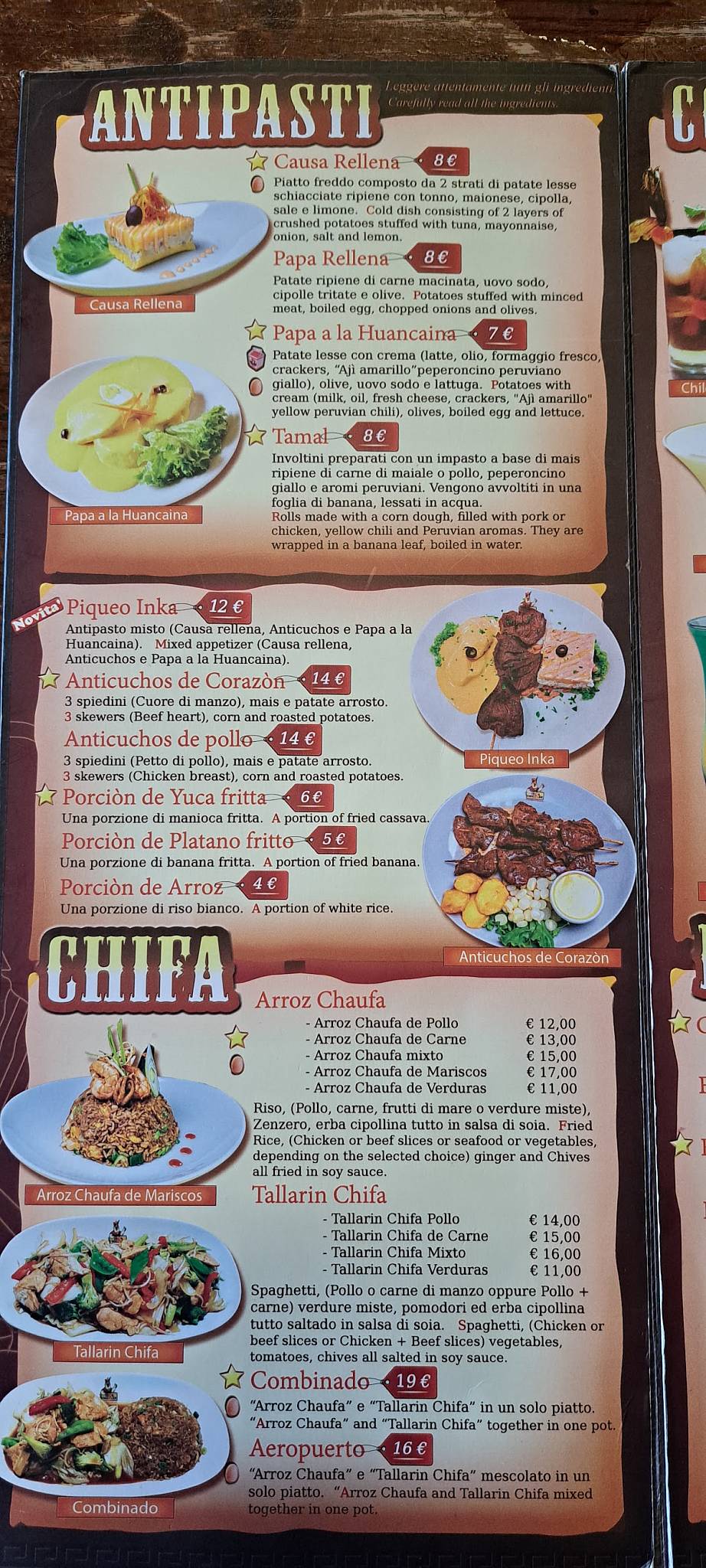 Menu di Inka chicken 