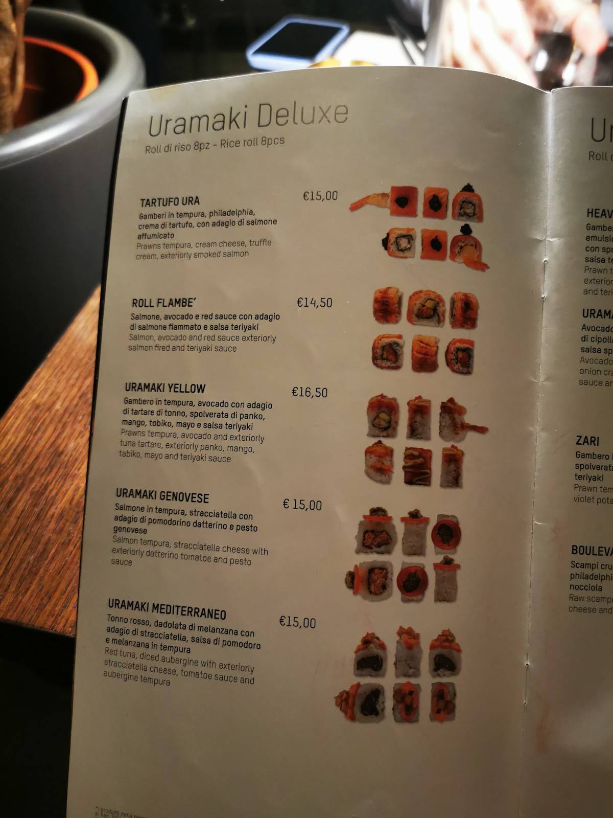 Menu di Inki Makisushi 