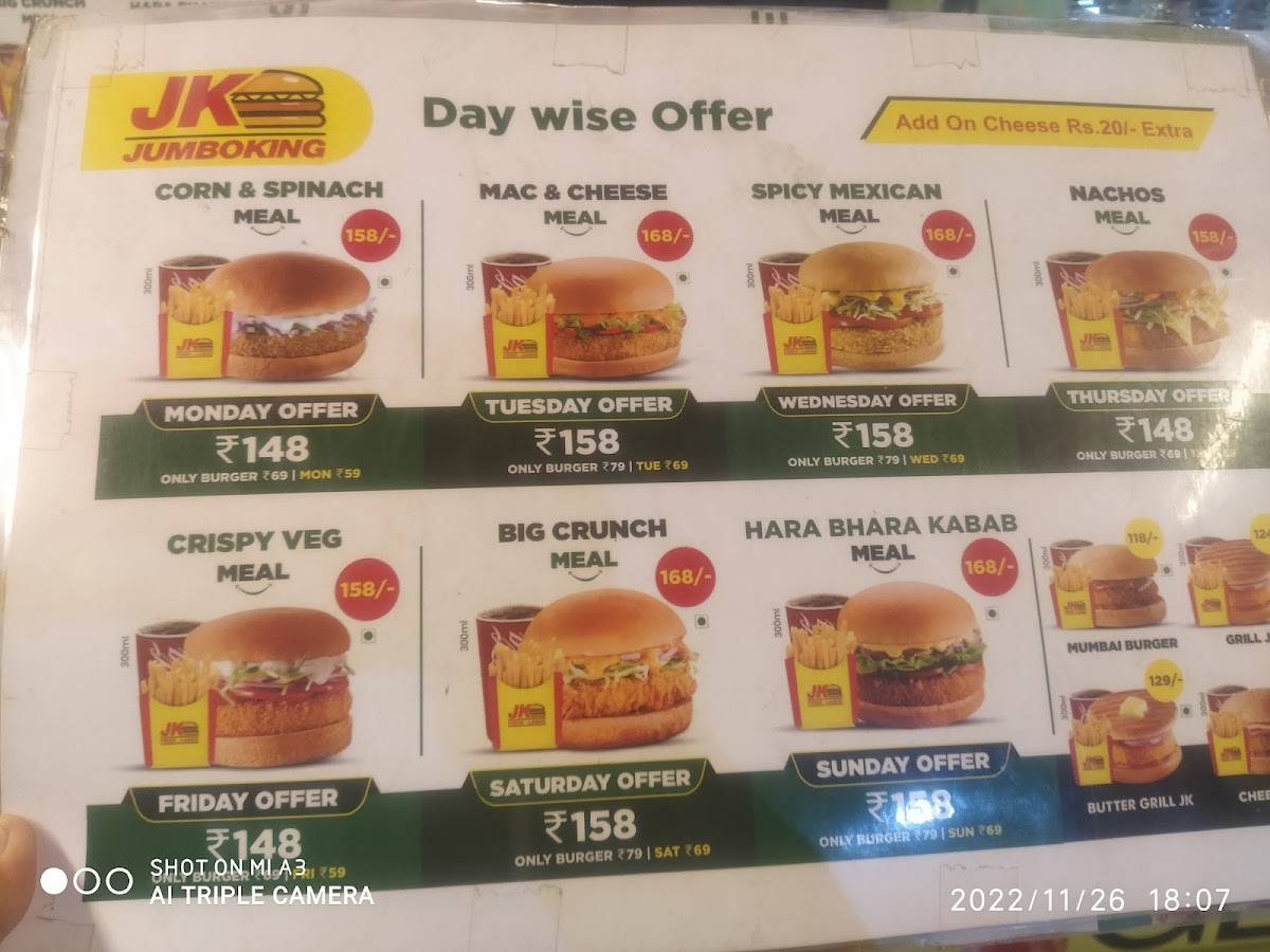 Hungry Bites menu