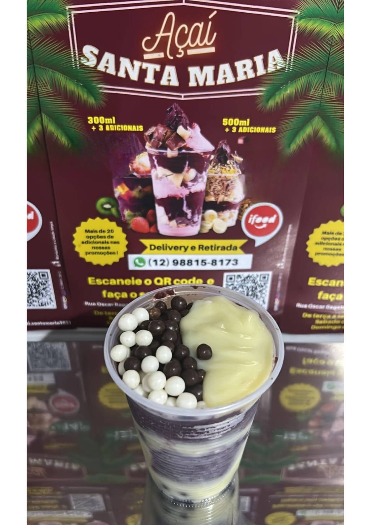 Açaí Santa Maria cardápio