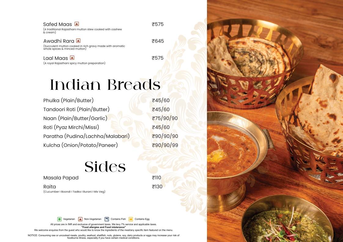 Rustic - Inspired Kitchen menu