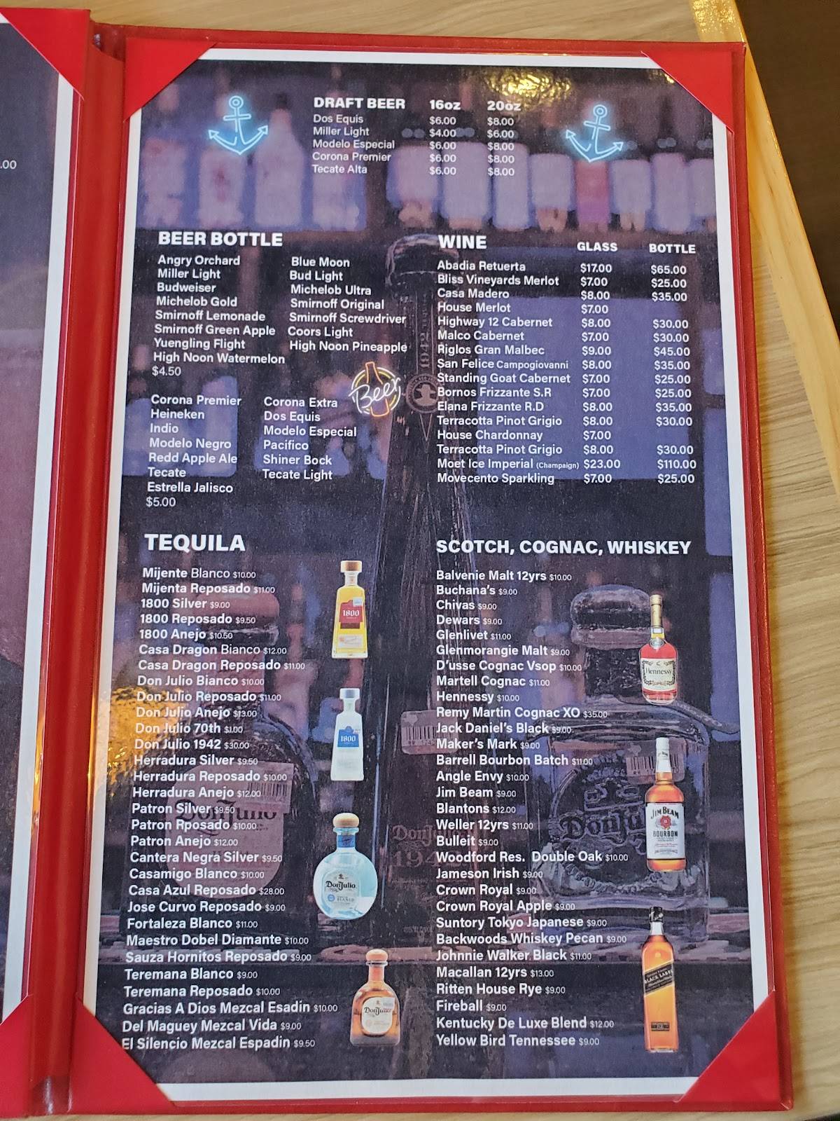Menu at Jumping Crab Seafood & Bar, McAllen