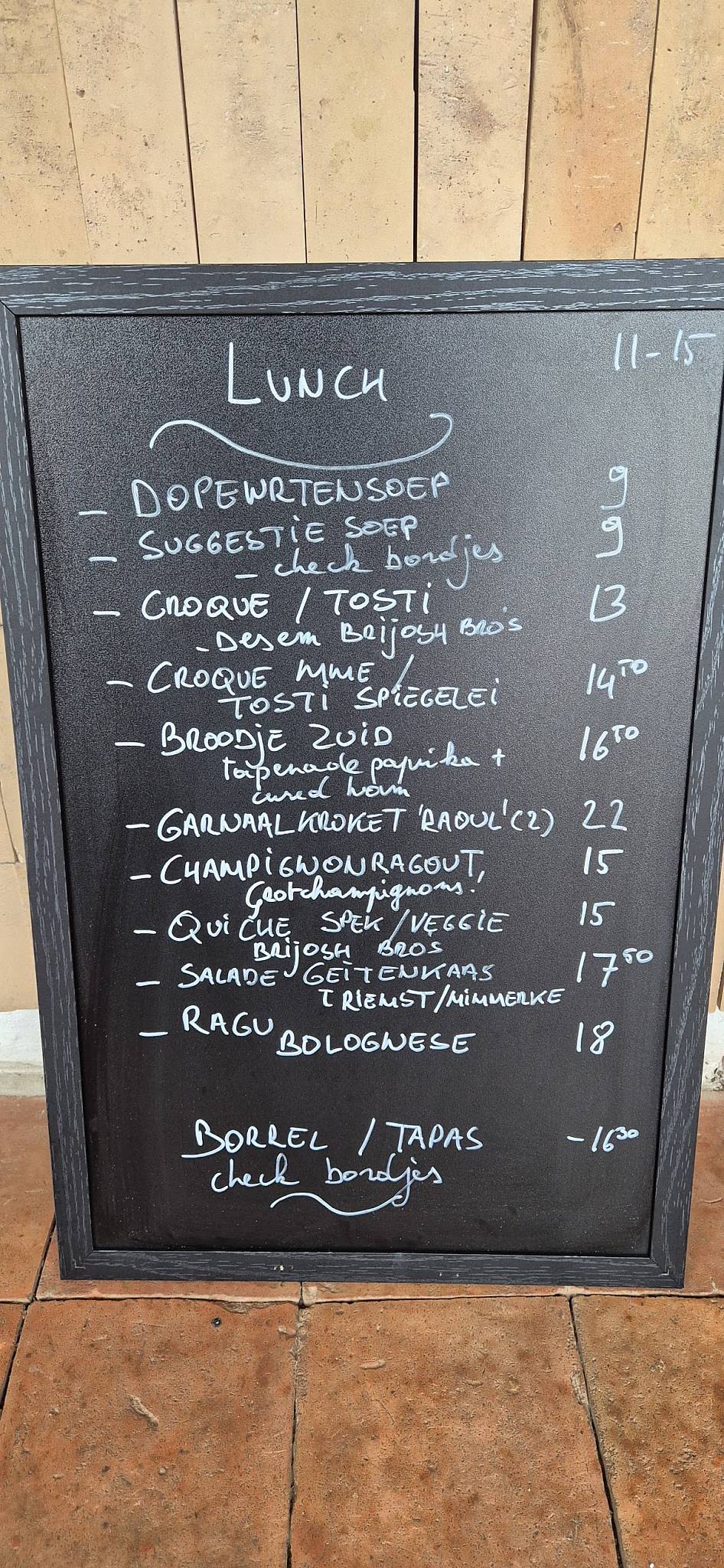 Menu de K-Kanne Resto