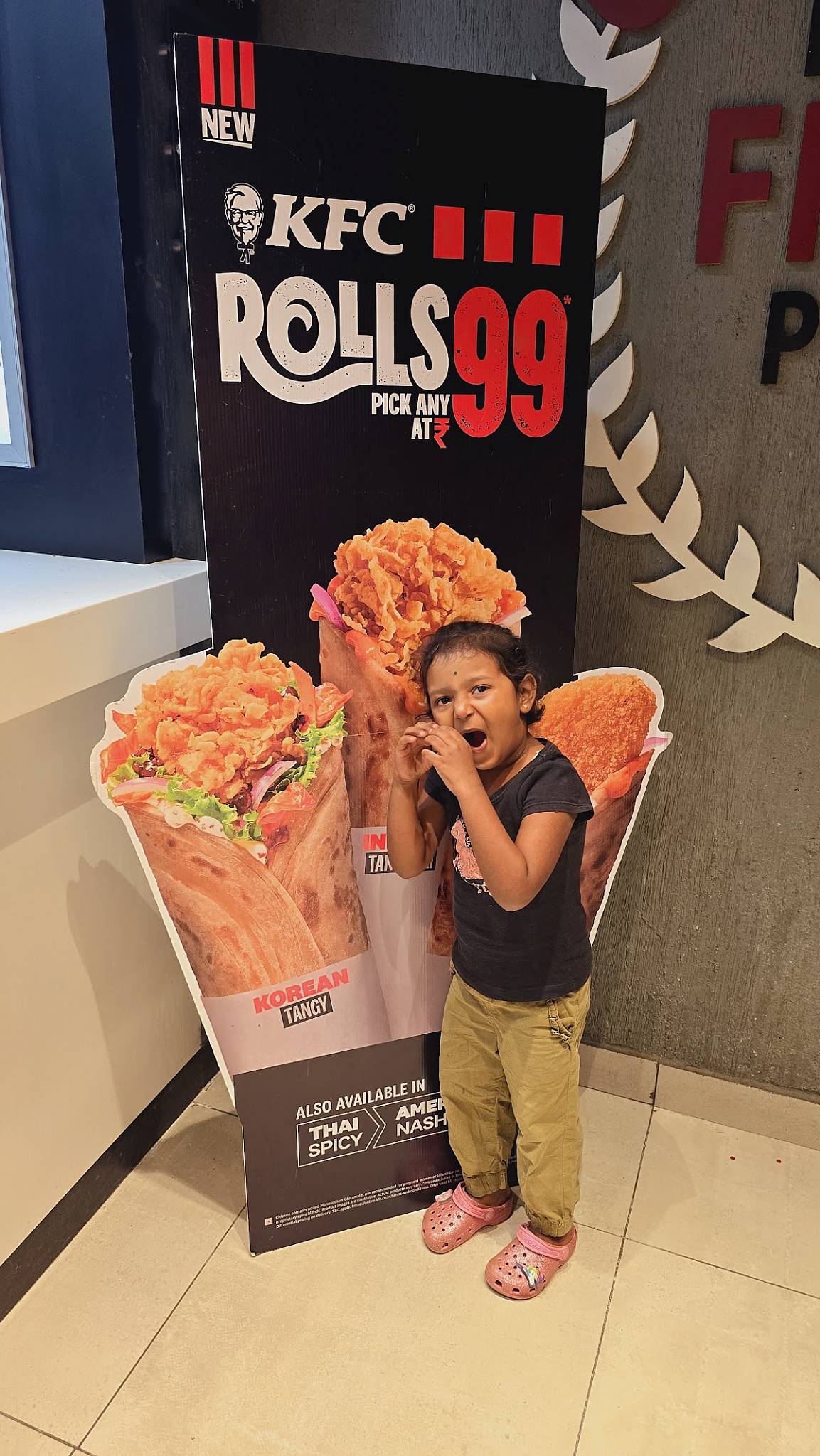 KFC menu