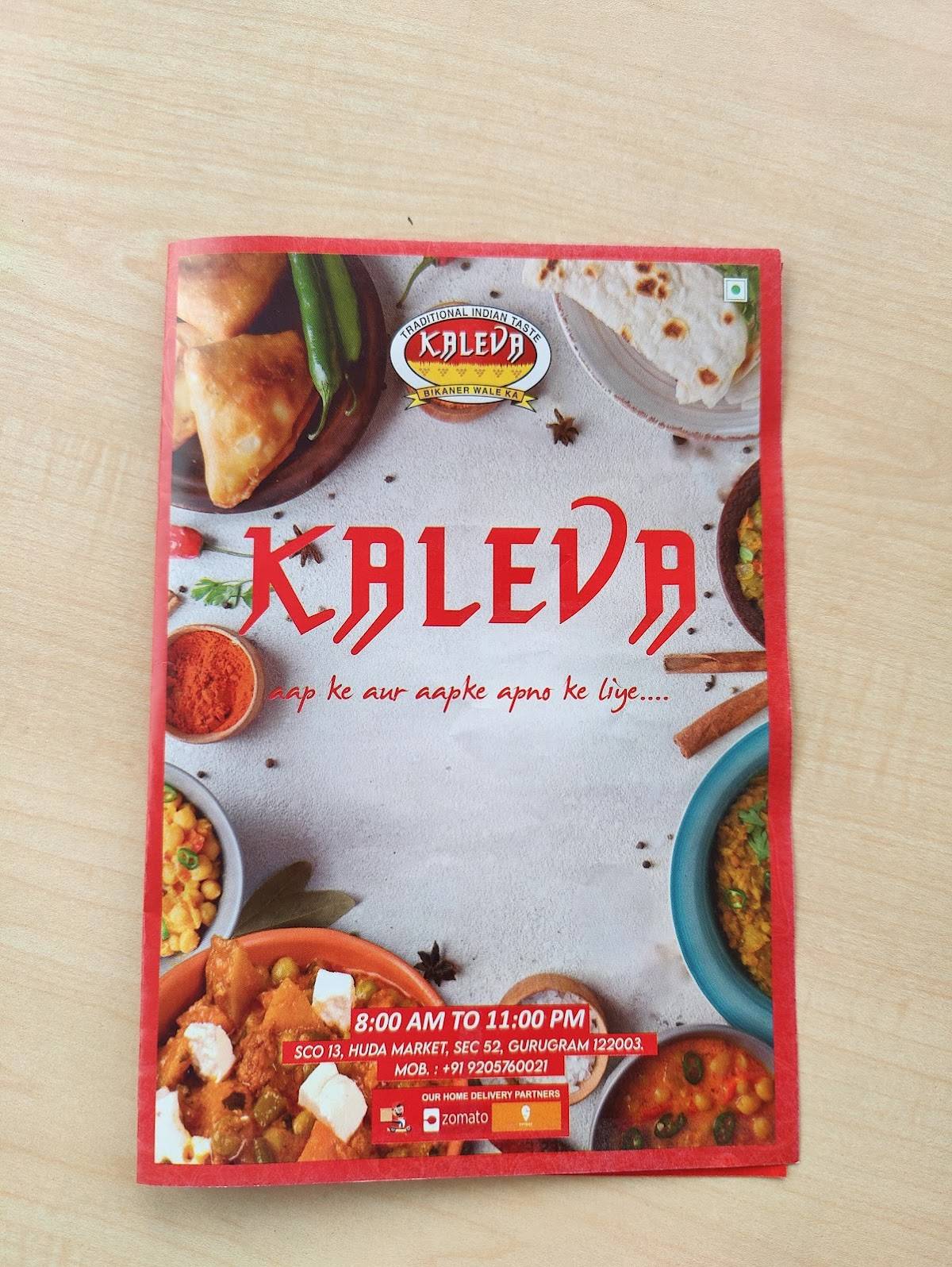 Kaleva menu
